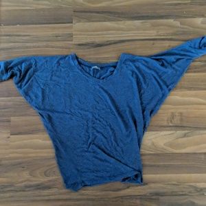 Aleah Heathered V-Neck Dolman Top